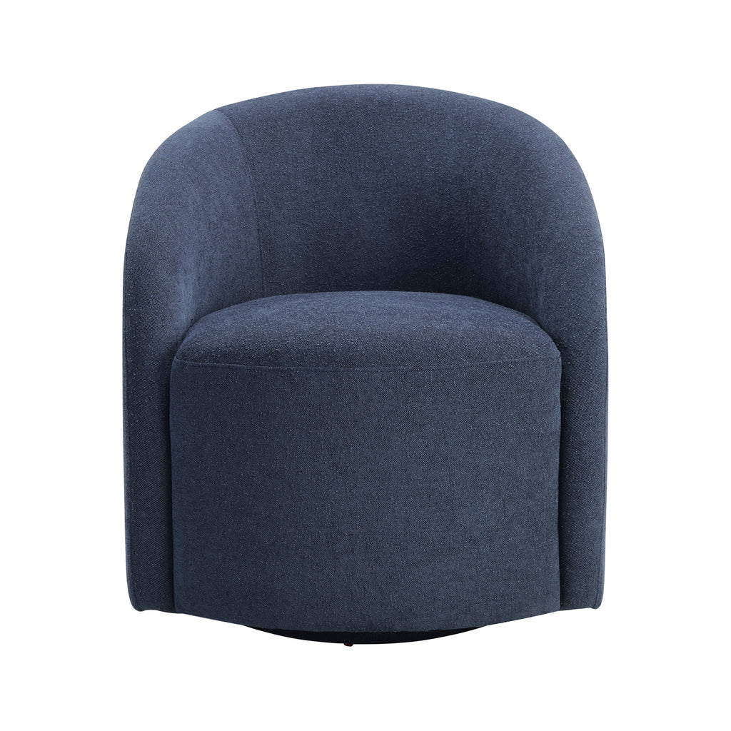 Boucle Fabric Swivel Chair