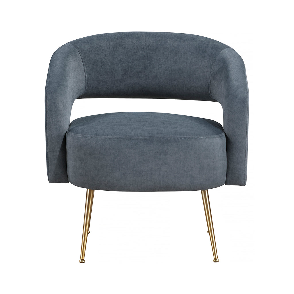 Velvet Fabric Accent Chair