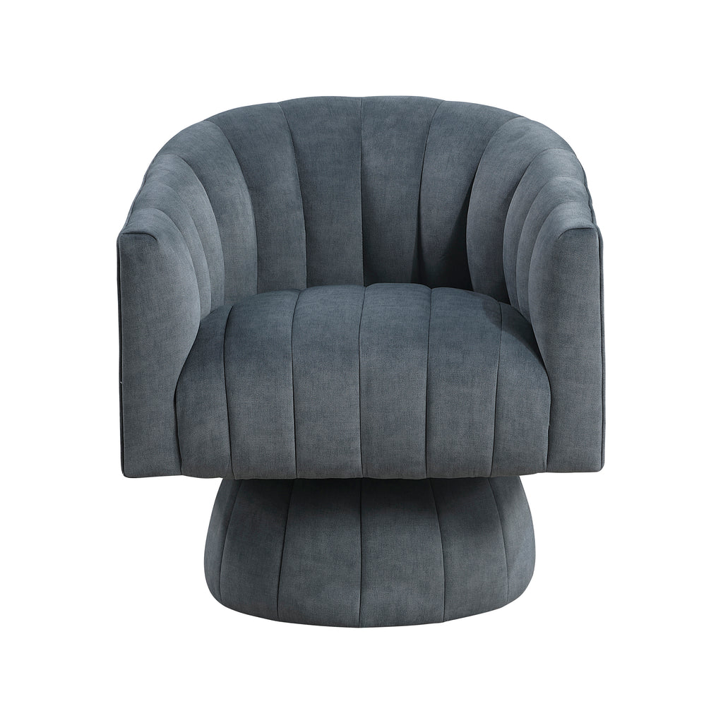 Velvet Fabric Swivel Chair