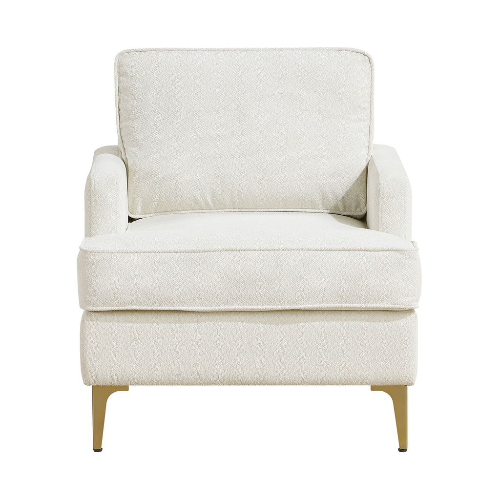 Chenille Fabric Accent Chair