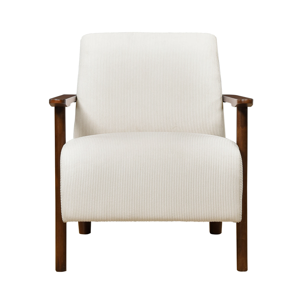 Corduroy Fabric Accent Chair