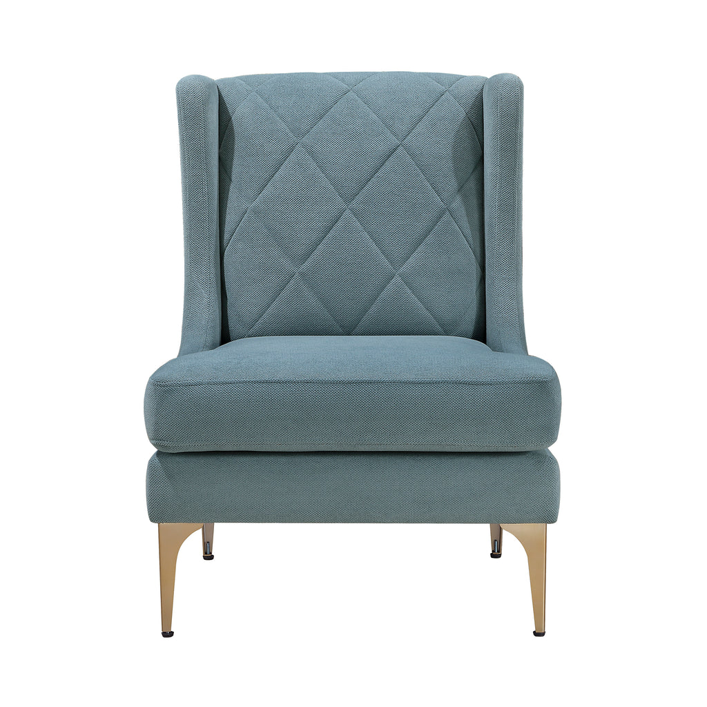 Chenille Fabric Accent Chair