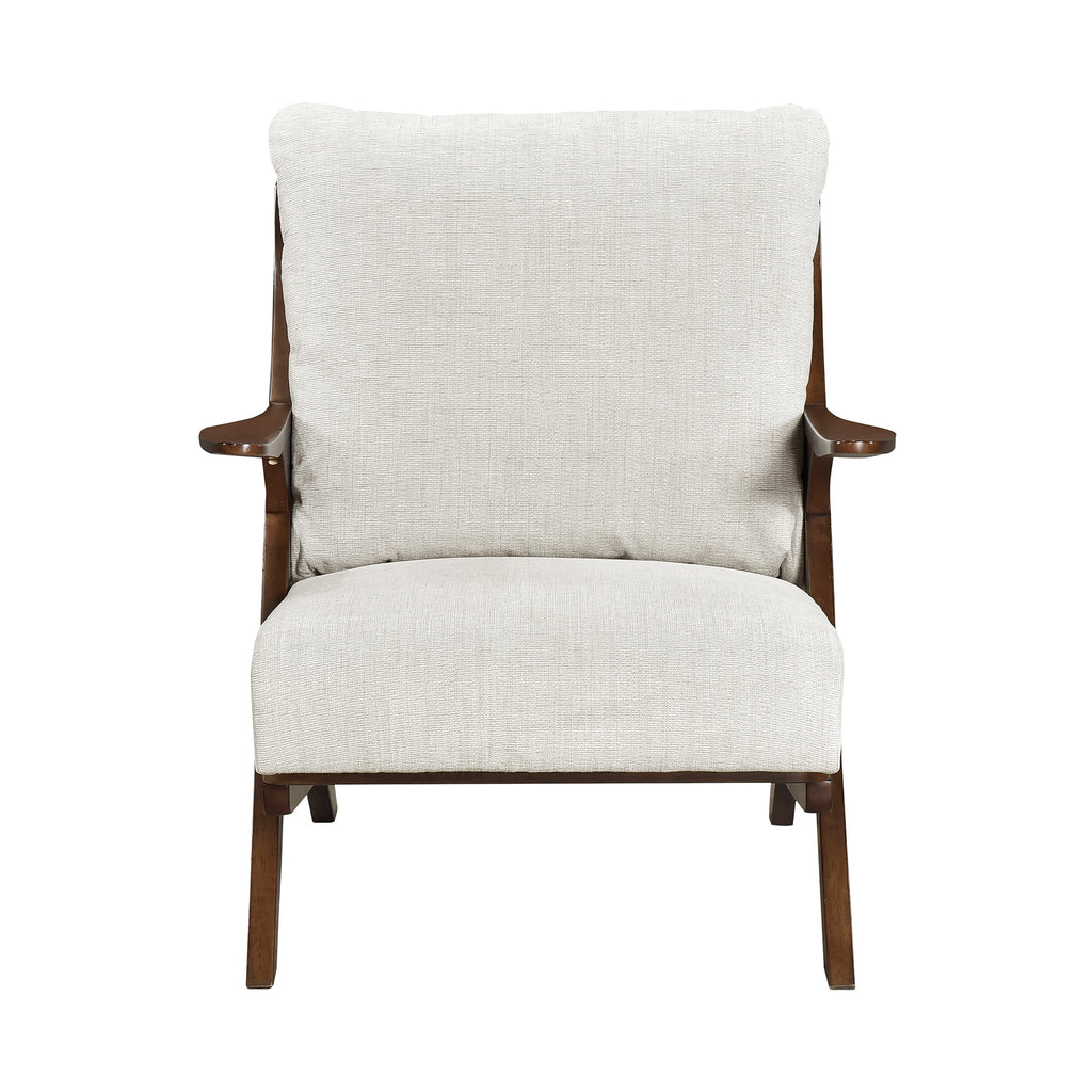 Chenille Fabric Accent Chair