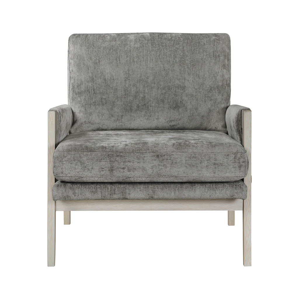 Chenille Fabric Accent Chair