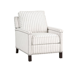 Textured Fabric Push Back Reclining Chair