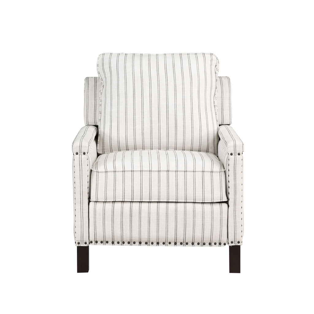 Textured Fabric Push Back Reclining Chair