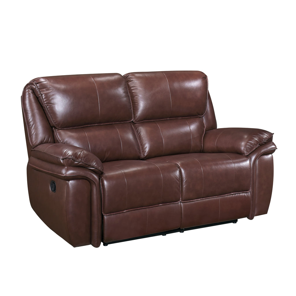Wall-Hugger Manual Double Lay Flat Reclining Loveseat