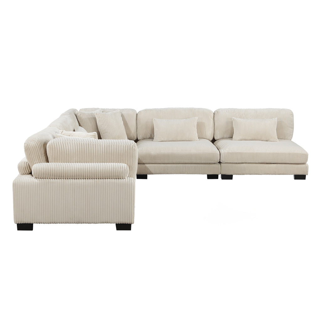 Modular Sectional Sofa, 5-Seater