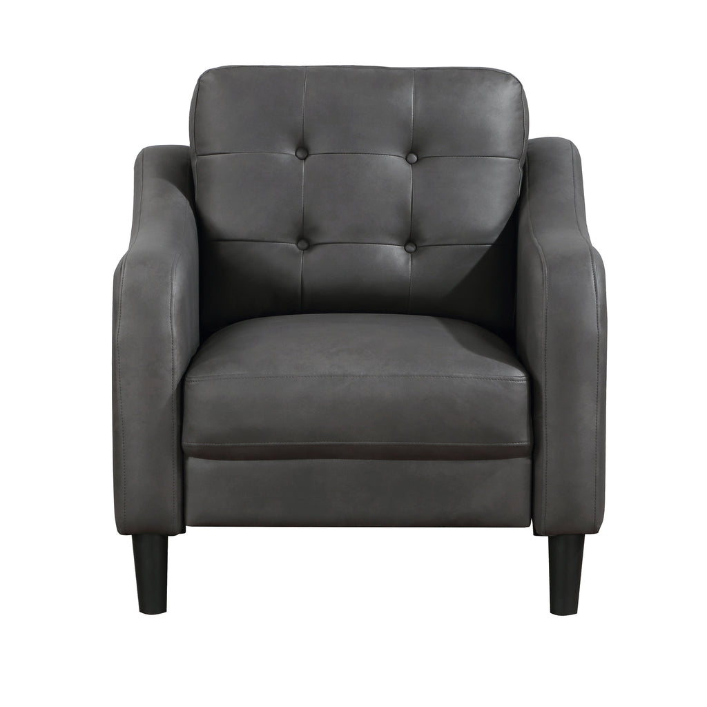 Polished Microfiber Living Room Chair