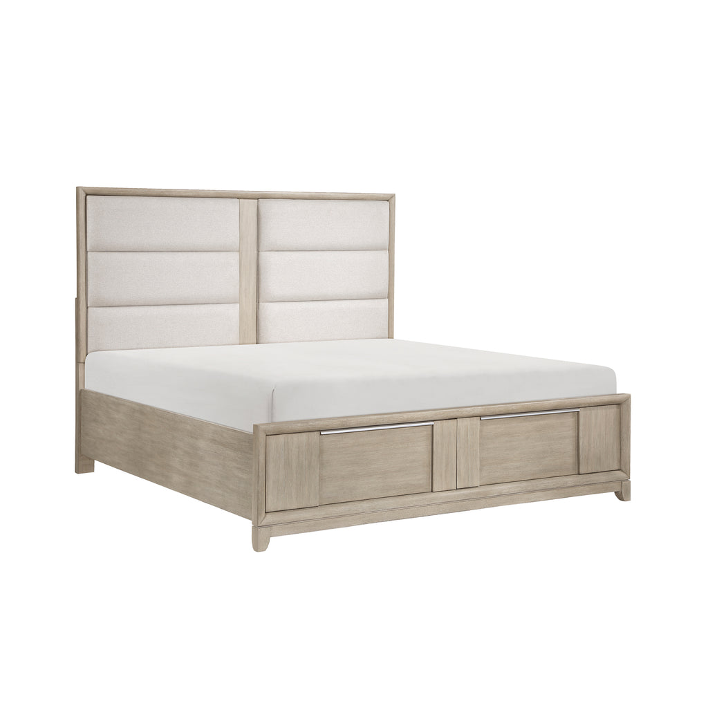 Platform Bed with Footboard Storage, Queen