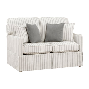 Textured Fabric Loveseat