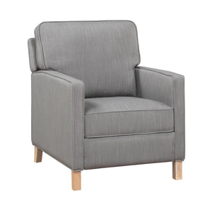 Textured Fabric Push Back Manual Reclining Chair