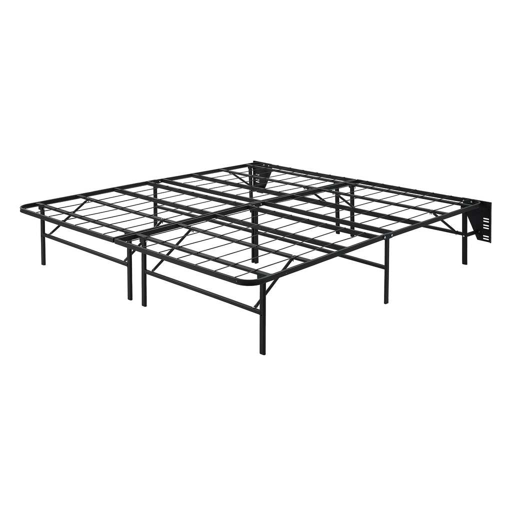 Foldable Metal Platform Bed Frame, Cal King