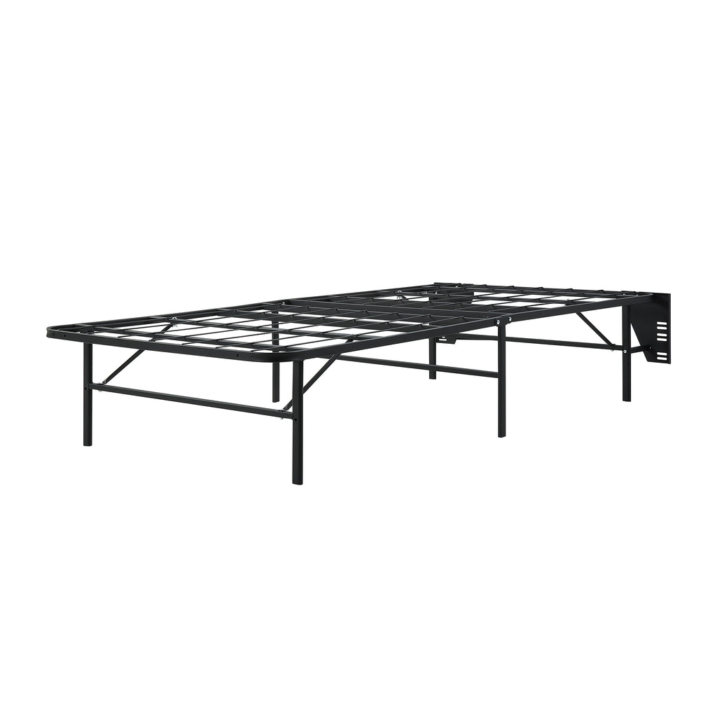 Foldable Metal Platform Bed Frame, Twin