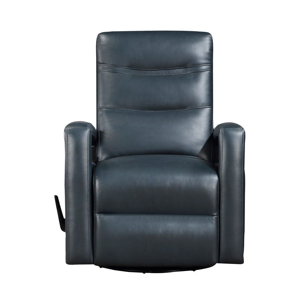 Faux Leather Swivel Glider Reclining Chair