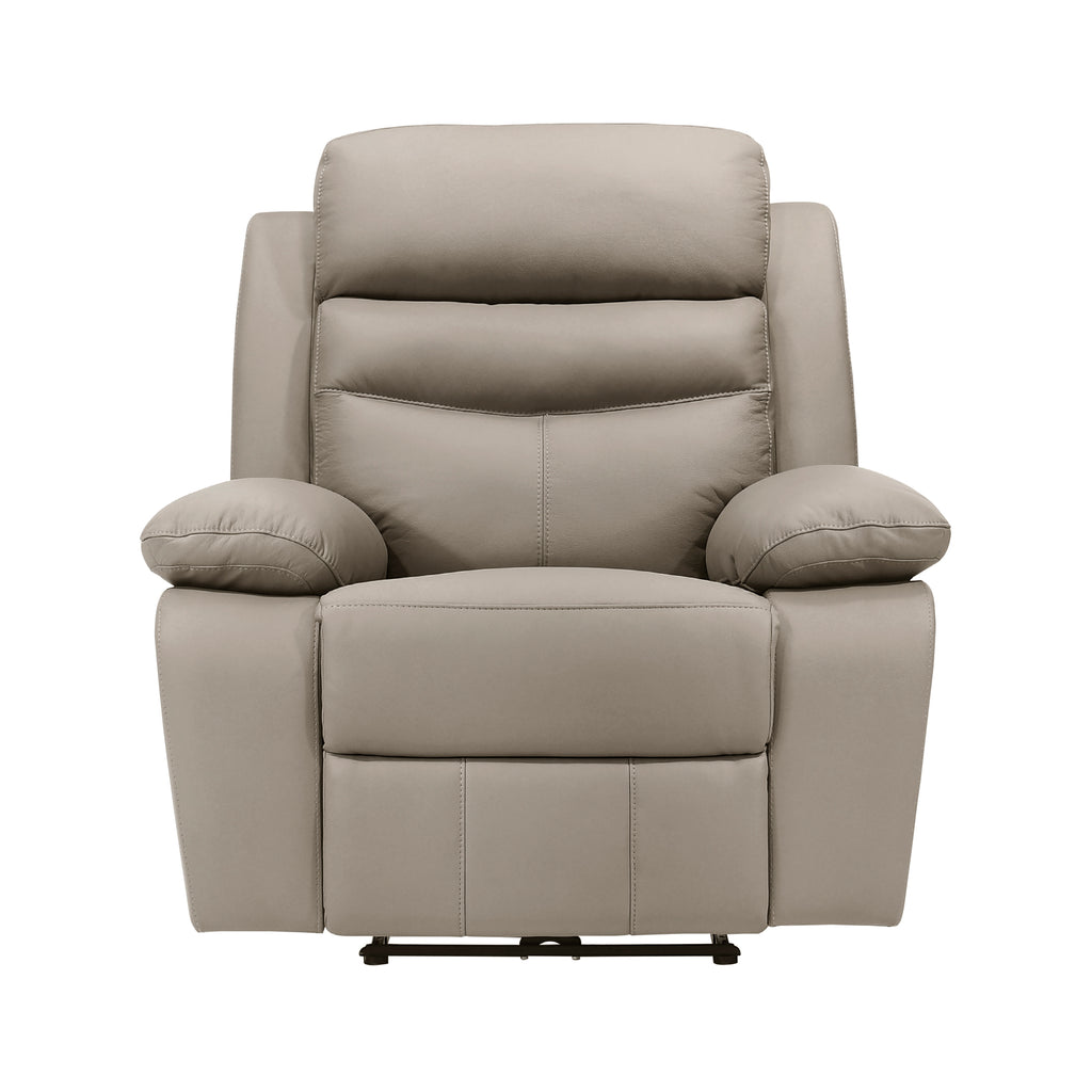 Leather Match Power Reclining Chair