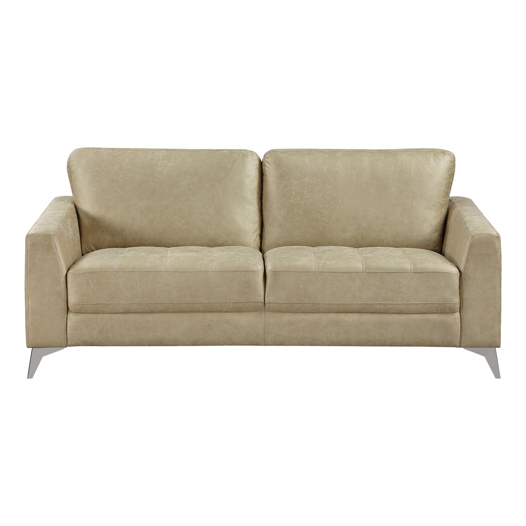 Polished Microfiber Living Room Sofa