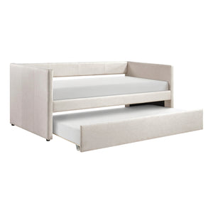 Textured Fabric Daybed with Trundle