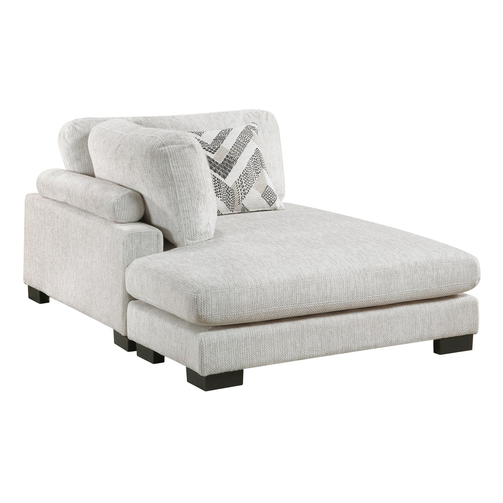 Textured Microfiber Reversible Chaise