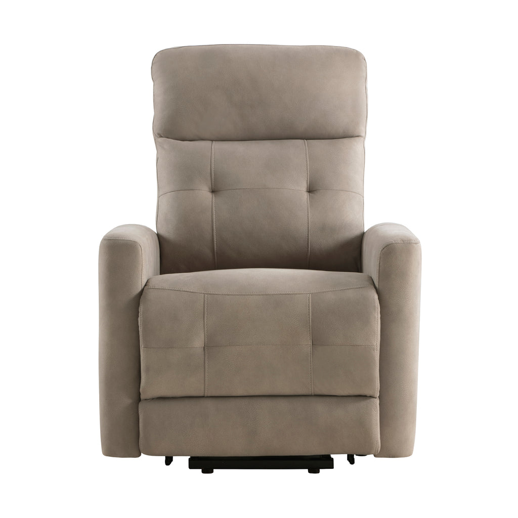 Textured Microfiber Power Lift Recliner with Massage and Heat