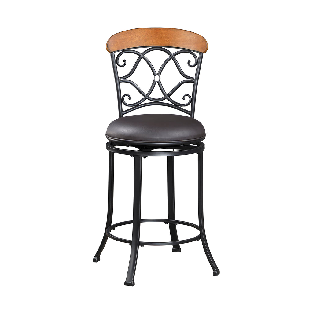 Faux Leather Swivel Chair