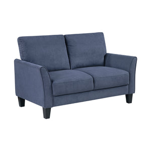 Textured Fabric Living Room Loveseat