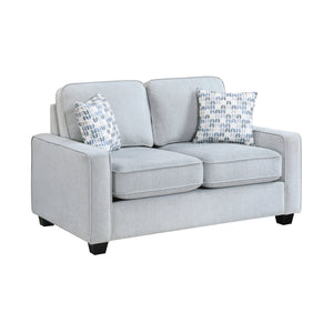 Textured Fabric Loveseat
