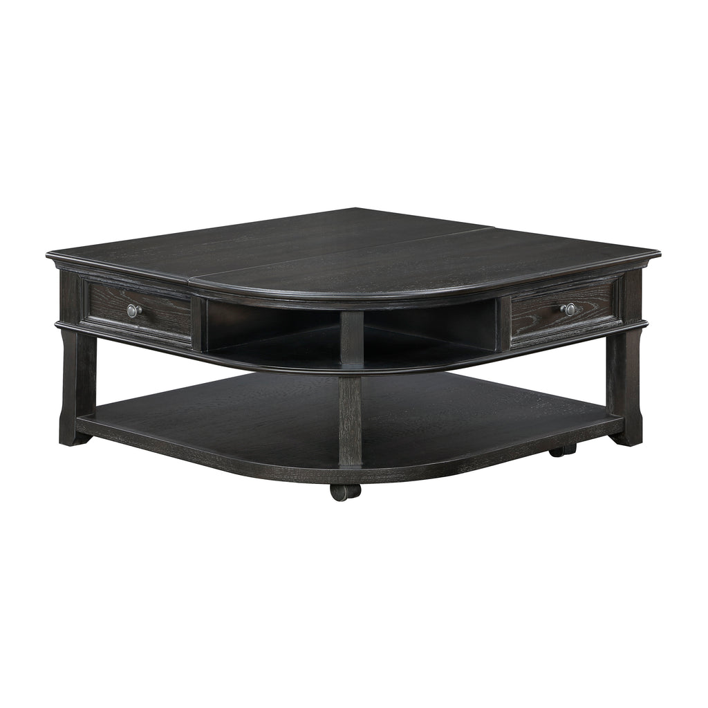Charcoal Finish Lift Top Cocktail Table