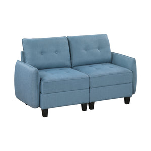 Textured Fabric Living Room Loveseat