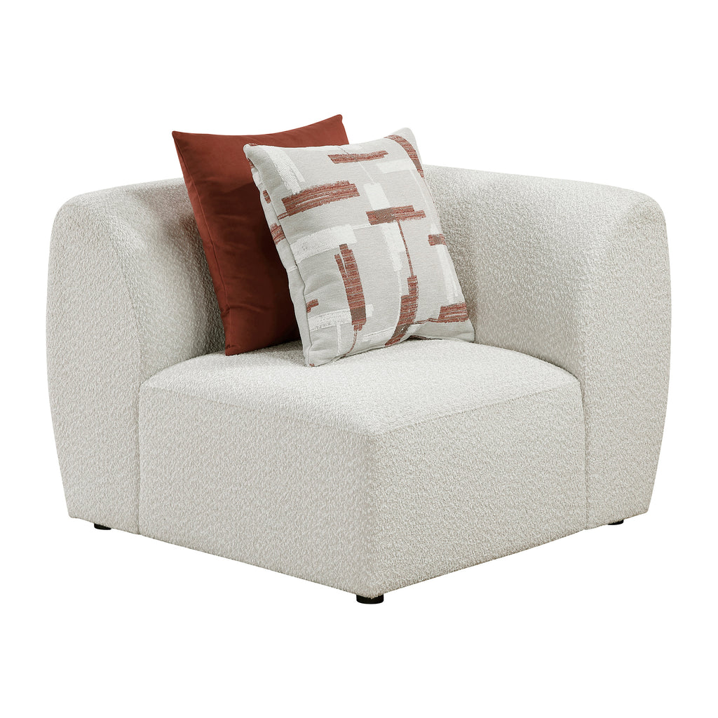 Chenille Fabric Corner Seat