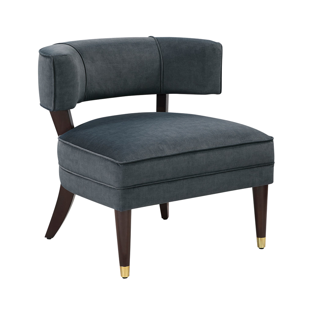 Velvet Fabric Accent Chair