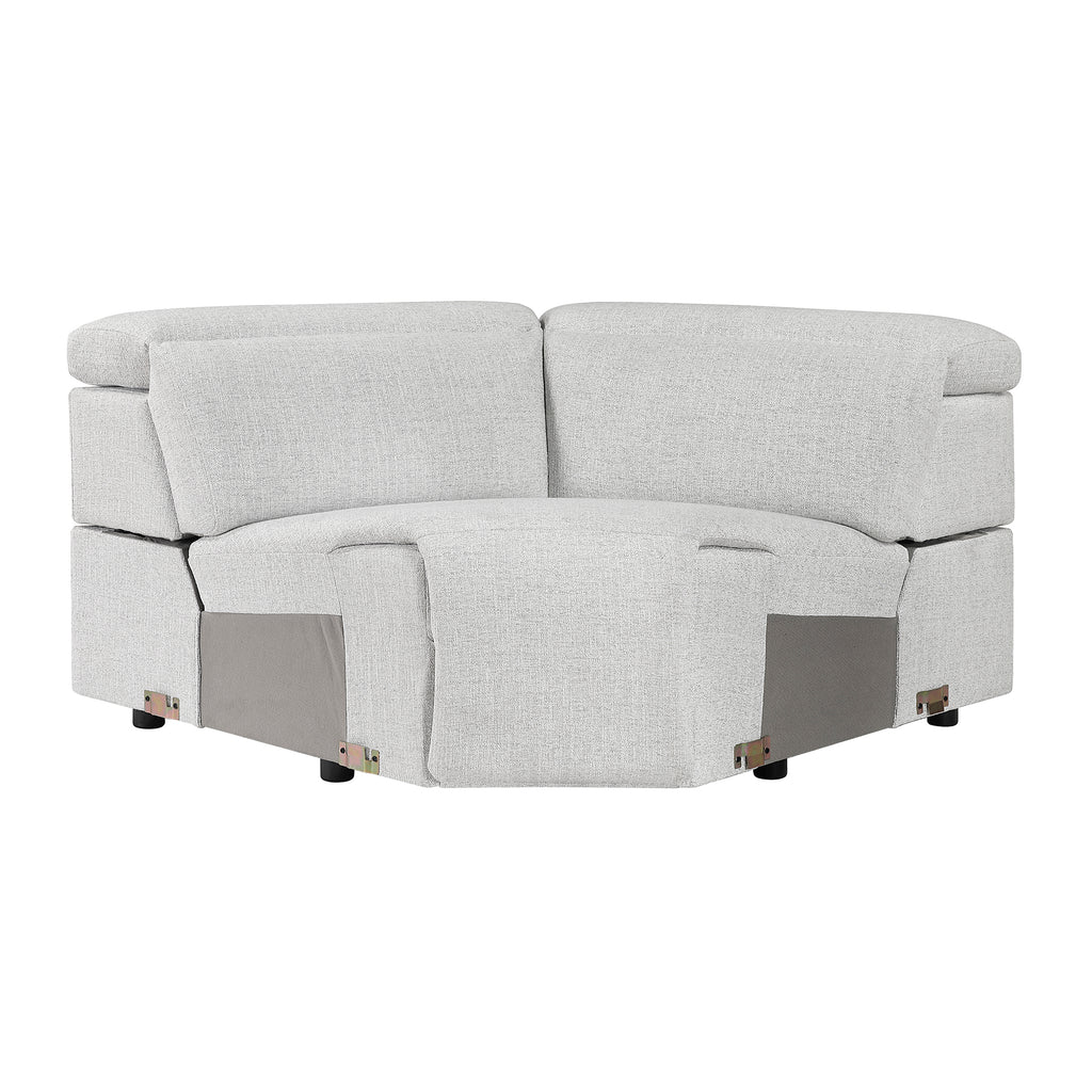 Chenille Fabric Corner Seat
