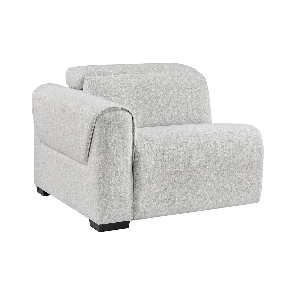 Chenille Fabric Power Left Side Reclining Chair