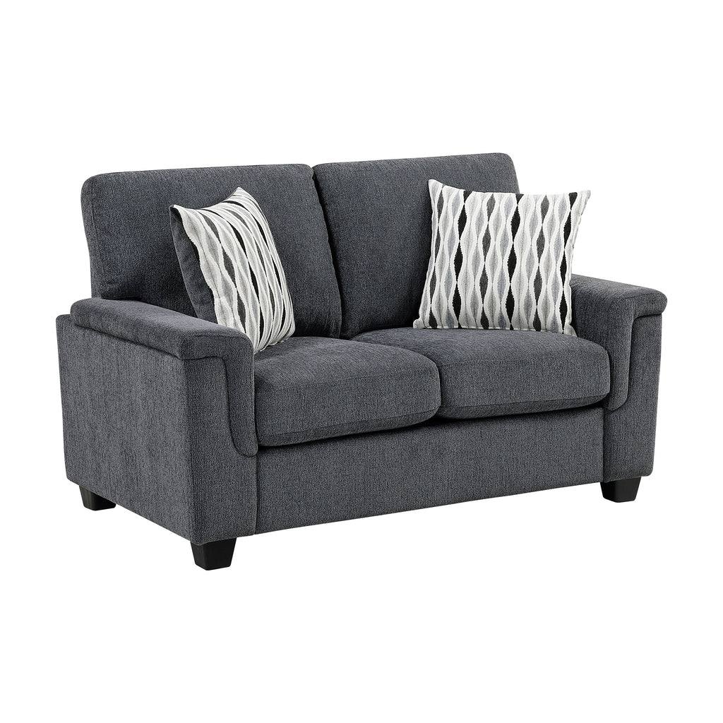 Chenille Fabric Living Room Loveseat