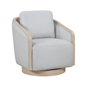 Textured Fabric Swivel Chair