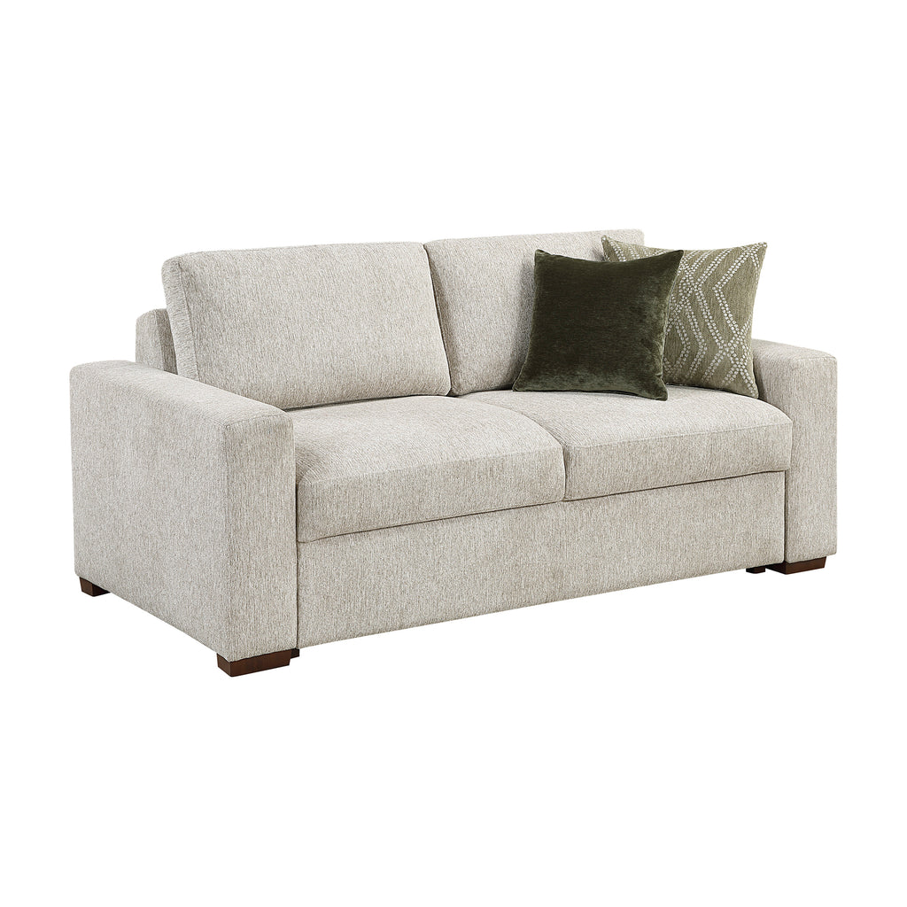 Textured Microfiber Living Room Loveseat