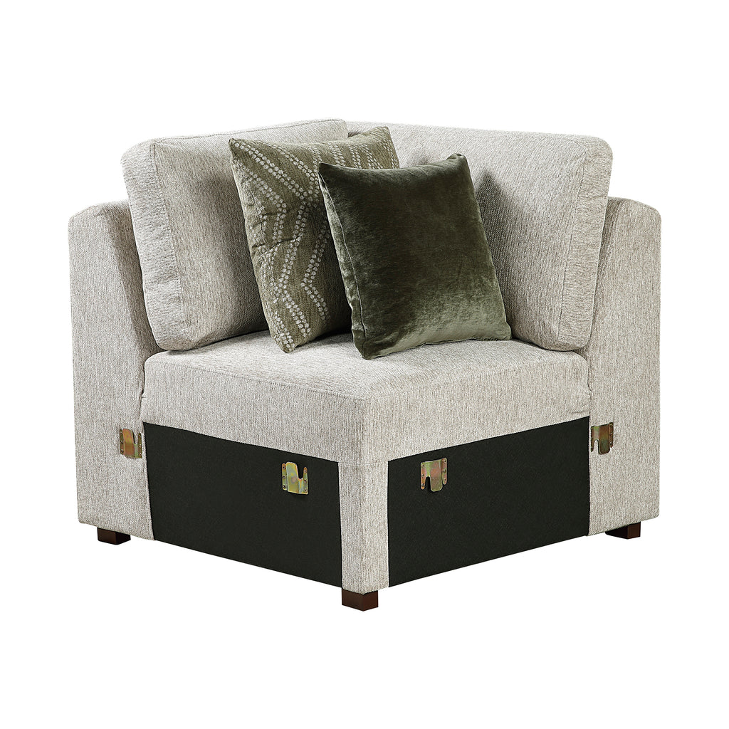 Textured Microfiber Corner Seat
