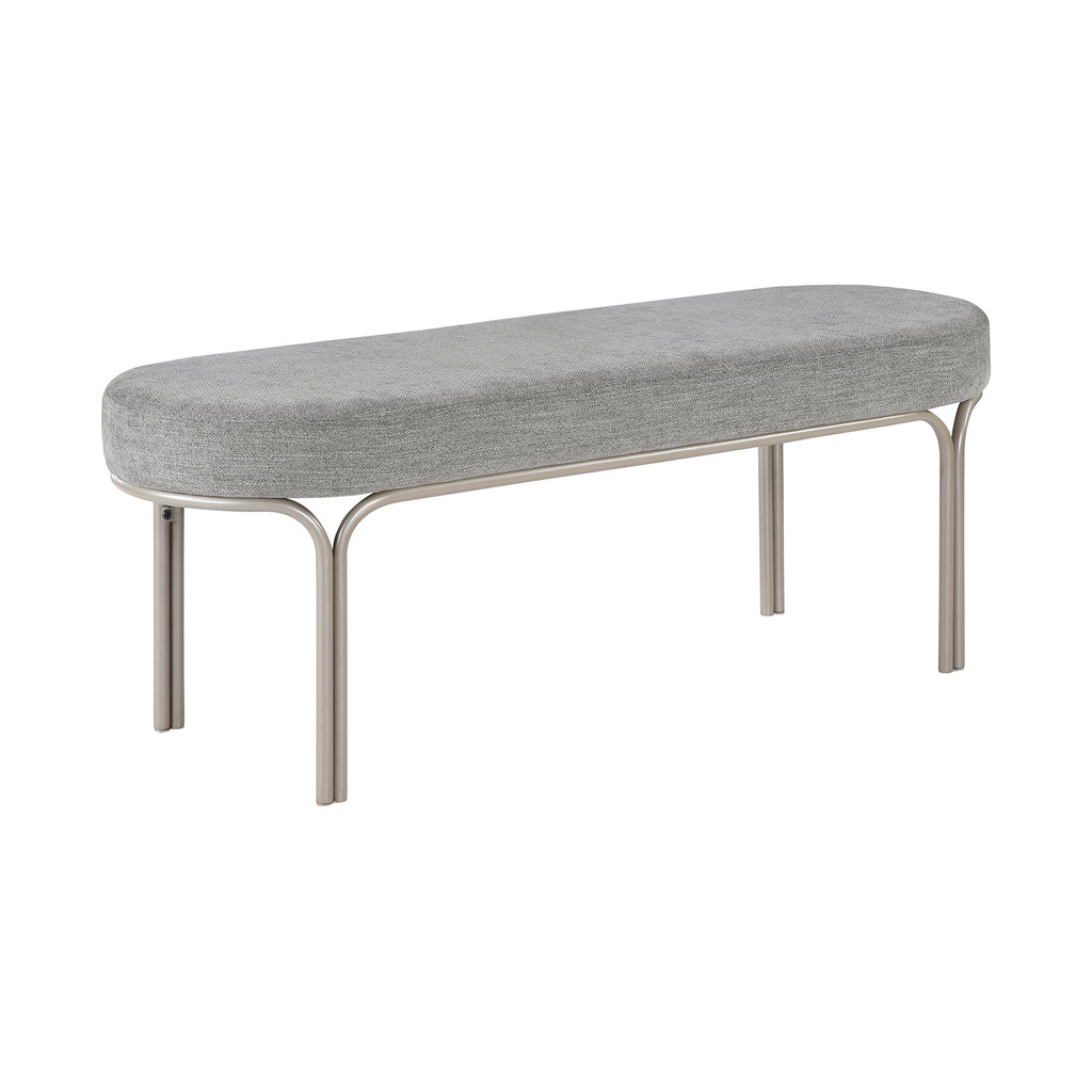 Chenille Fabric Bench