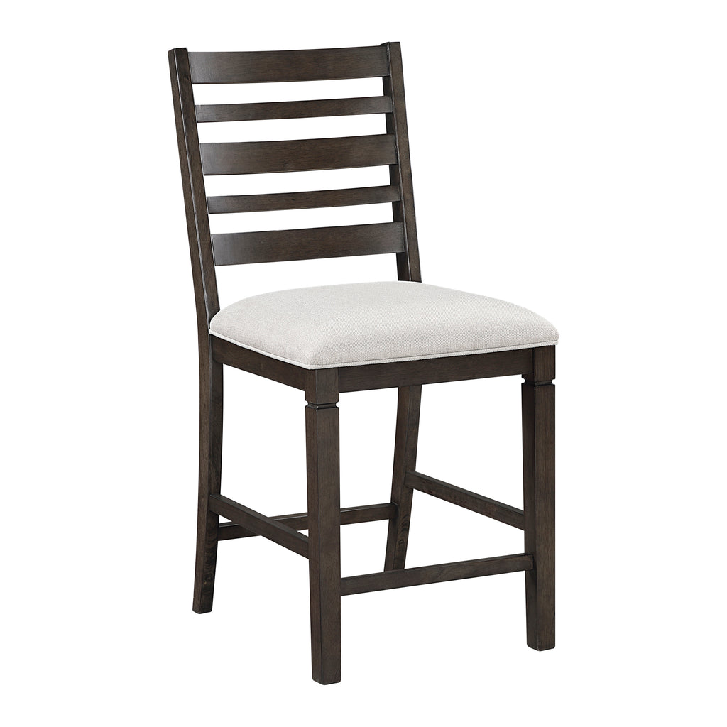 Textured Fabric Counter Height Chair