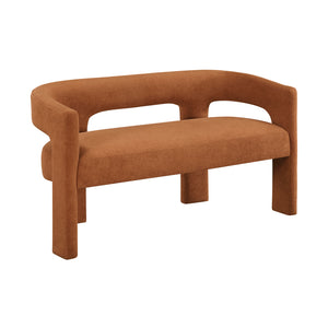 Boucle Fabric Dining Bench