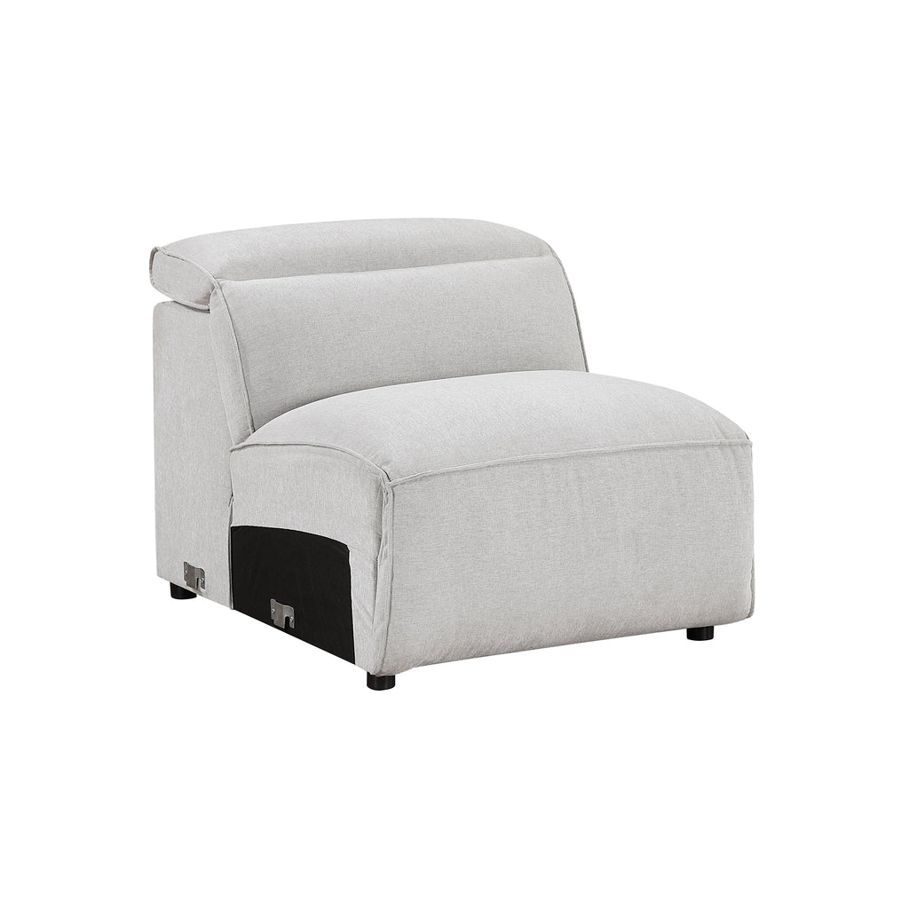 Textured Microfiber Fabric Armless Chair