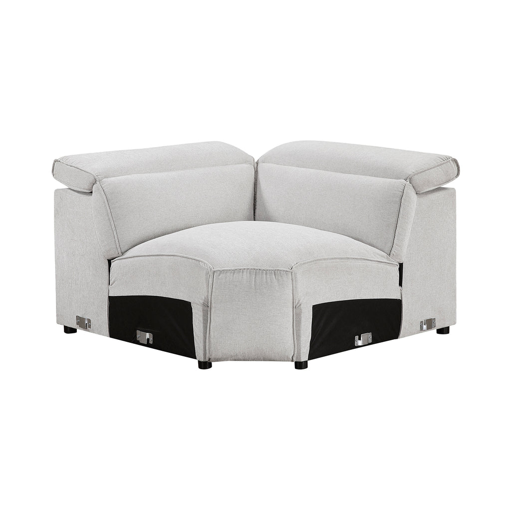 Textured Microfiber Fabric Corner Seat