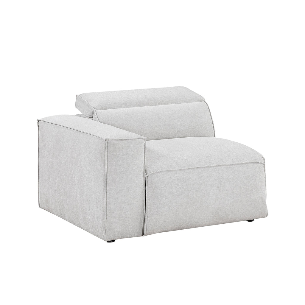 Textured Microfiber Fabric Power Left Side Reclining Chair