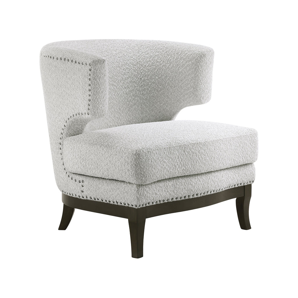 Boucle Fabric Accent Chair