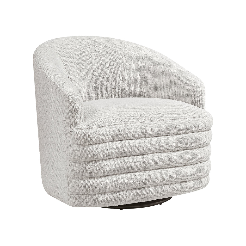 Chenille Fabric Swivel Chair
