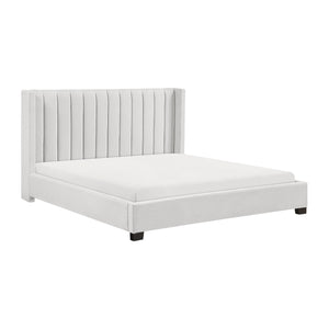 Textured Fabric California King Bed in a Box