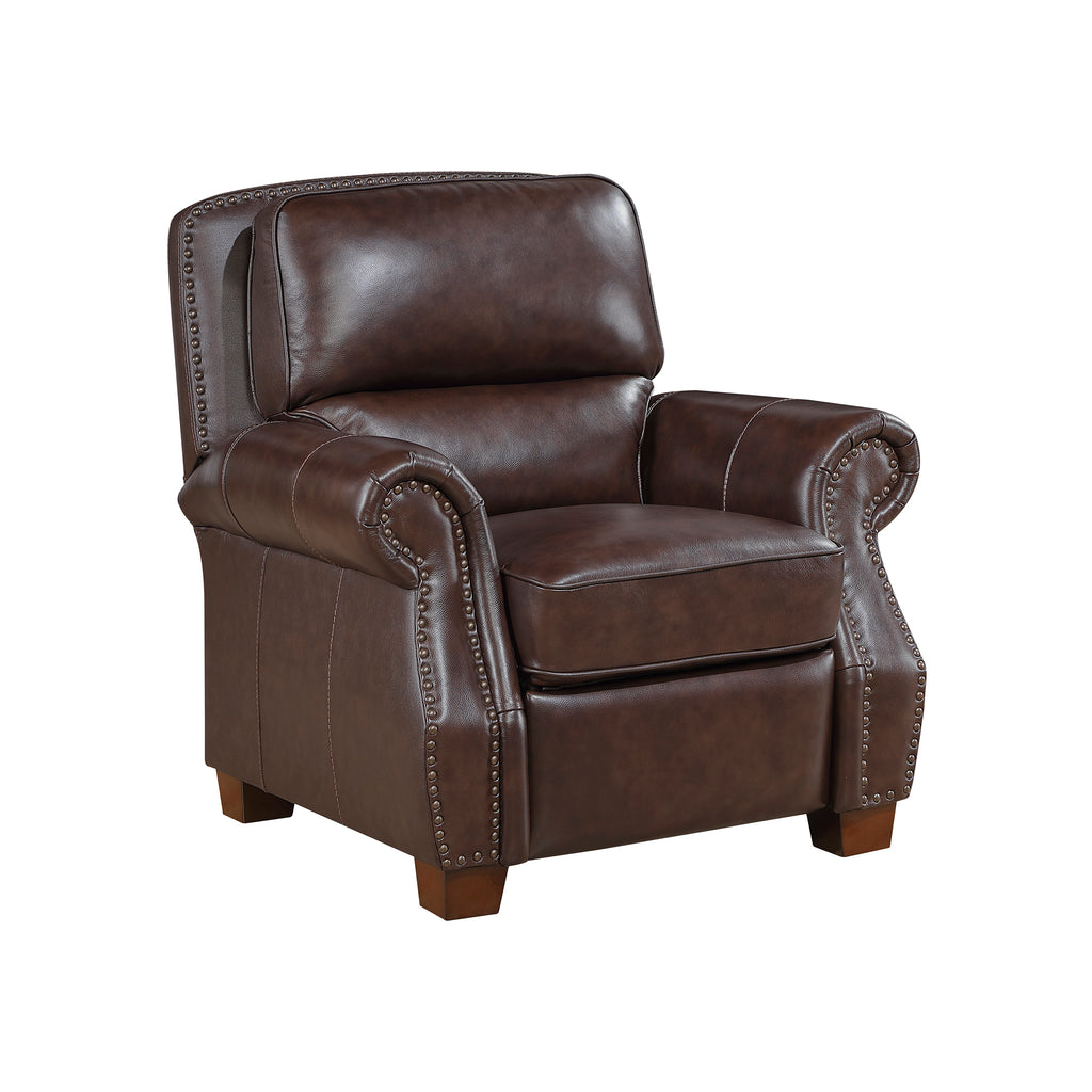 Leather Push Back Reclining Chair