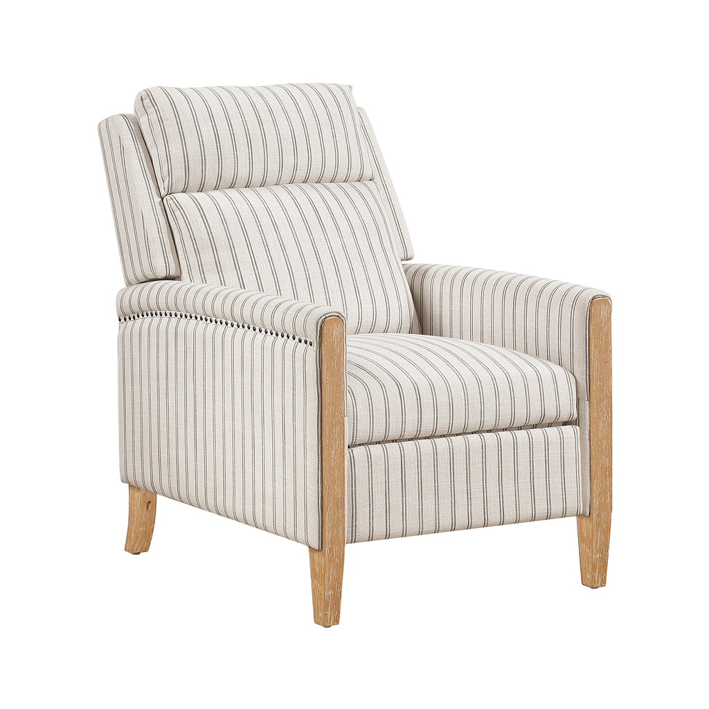 Textured Fabric Push Back Reclining Chair