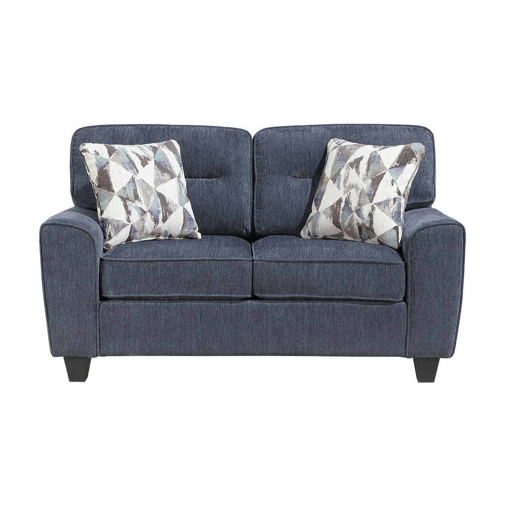 Chenille Fabric Living Room Loveseat