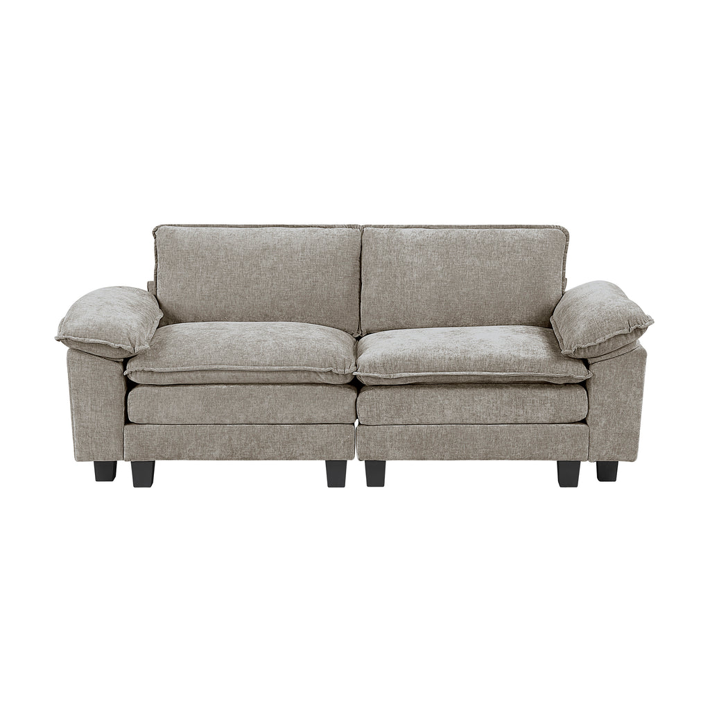 Chenille Fabric Living Room Loveseat